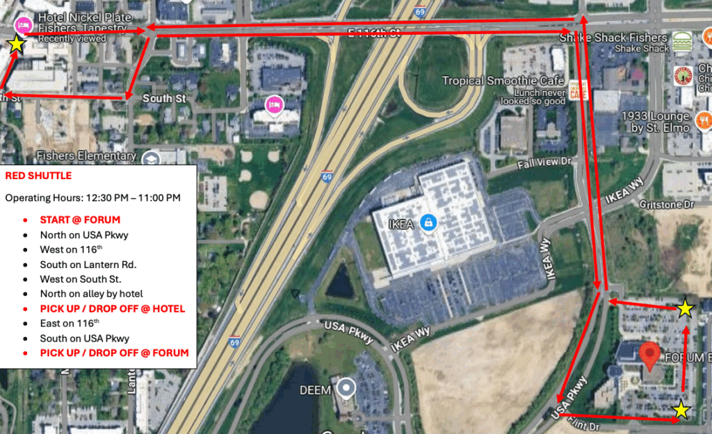 2025 Shuttle Route