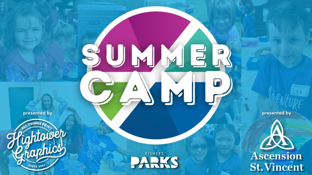 Summer Camp banner 2025 with sponsors